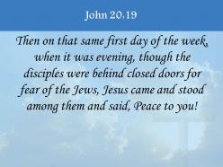 0514 john 2019 peace be with you powerpoint church sermon