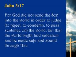 0514 john 317 god did not send his son powerpoint church sermon