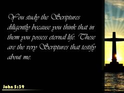 0514 john 539 you study the scriptures diligently powerpoint church sermon