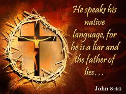 0514 john 844 he speaks his native language powerpoint church sermon