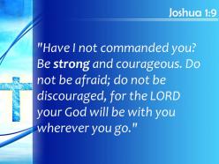 0514 joshua 19 be strong and courageous powerpoint church sermon