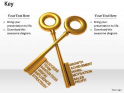 0514 keys of success and growth image graphics for powerpoint