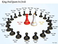 0514 king and queen in circle image graphics for powerpoint