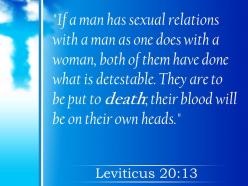 0514 leviticus 2013 they are to be put powerpoint church sermon