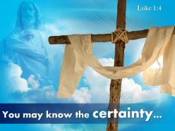 0514 luke 14 you may know the certainty powerpoint church sermon