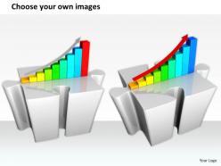 0514 make a business bar with puzzle image graphics for powerpoint
