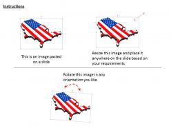 0514 map of america with flag image graphics for powerpoint