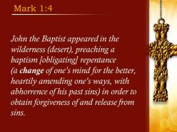 0514 mark 14 baptism of repentance for the forgiveness powerpoint church sermon
