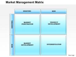 0514 market management matrix powerpoint presentation