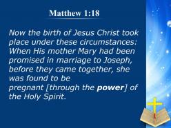0514 matthew 118 his mother mary was pledged powerpoint church sermon