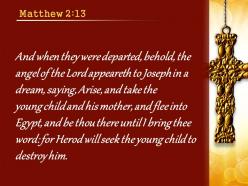 0514 matthew 213 take the child and his mother powerpoint church sermon