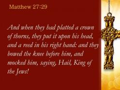 0514 matthew 2729 and then twisted together a crown powerpoint church sermon