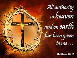 0514 matthew 2818 all authority in heaven power powerpoint church sermon