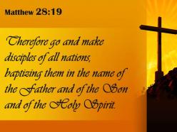0514 matthew 2819 in the name of the father powerpoint church sermon