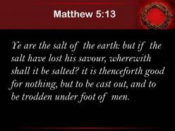 0514 matthew 513 the salt of the earth powerpoint church sermon
