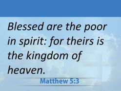 0514 matthew 53 blessed are the poor in spirit powerpoint church sermon