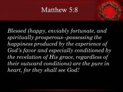 0514 matthew 58 blessed are the pure in heart powerpoint church sermon
