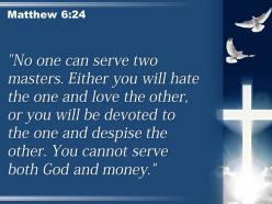 0514 matthew 624 the one and love the powerpoint church sermon