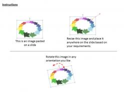0514 multicolored unidirectional arrows image graphics for powerpoint
