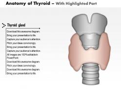 0514 neck hyoid bone thyroid cartilage thyroid gland medical images for powerpoint