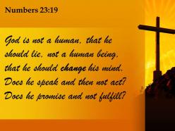 0514 numbers 2319 god is not a human powerpoint church sermon