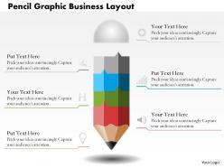 0514 pencil graphic business layout powerpoint presentation