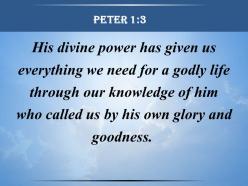 0514 peter 13 his divine power has given powerpoint church sermon