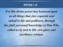 0514 peter 13 his divine power has given powerpoint church sermon