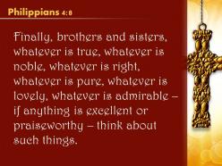 0514 philippians 48 finally brothers and sisters powerpoint church sermon