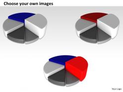 0514 pie chart shows five segments image graphics for powerpoint