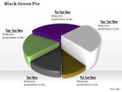 0514 pie chart shows five stages image graphics for powerpoint