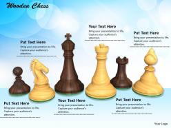 0514 Play Chess With Wooden Set Image Graphics For Powerpoint