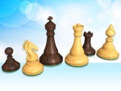 0514 play chess with wooden set image graphics for powerpoint