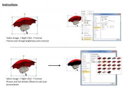 0514 protect brain with umbrella image graphics for powerpoint