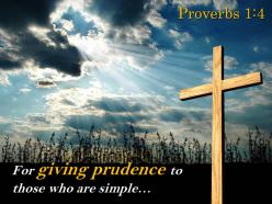0514 proverbs 14 for giving prudence powerpoint church sermon