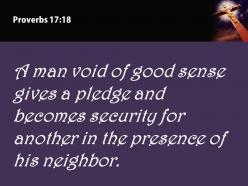 0514 proverbs 1718 pledge and puts up power powerpoint church sermon