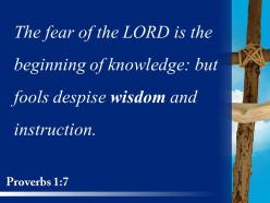 0514 proverbs 17 fools despise wisdom and instruction powerpoint church sermon
