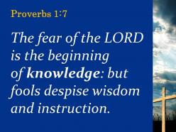 0514 proverbs 17 the fear of the lord powerpoint church sermon