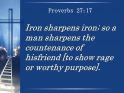0514 proverbs 2717 as iron sharpens iron powerpoint church sermon