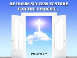 0514 proverbs 27 he holds success in store powerpoint church sermon