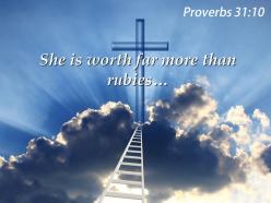 0514 proverbs 3110 she is worth far more powerpoint church sermon