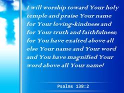0514 psalms 1382 i will bow down toward powerpoint church sermon