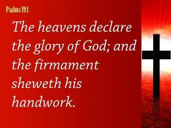 0514 psalms 191 the skies proclaim the work powerpoint church sermon