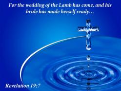 0514 revelation 197 the wedding of the lamb powerpoint church sermon