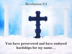 0514 revelation 23 you have persevered and have endured powerpoint church sermon