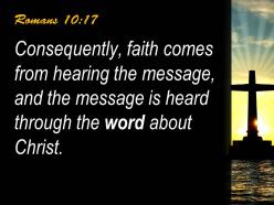0514 romans 1017 the word about christ powerpoint church sermon