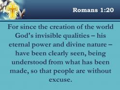 0514 romans 120 the creation of the world god powerpoint church sermon