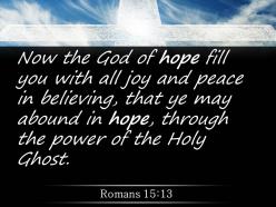 0514 romans 1513 the power of the holy spirit powerpoint church sermon