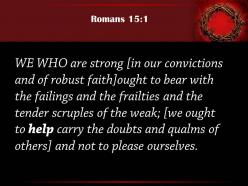 0514 romans 151 the weak and not to please powerpoint church sermon