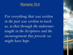 0514 romans 154 the endurance taught powerpoint church sermon